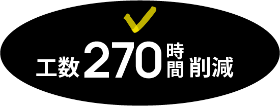 工数270時間削減