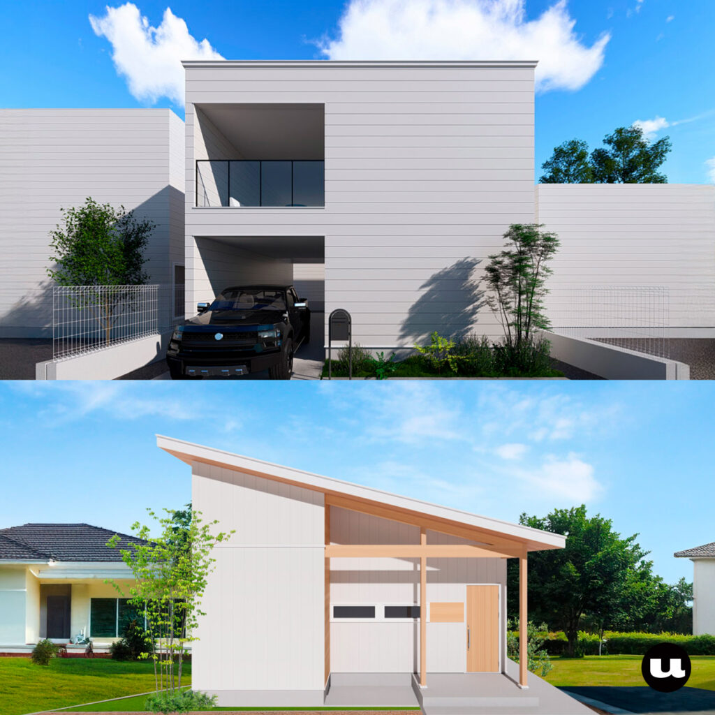 NONDESIGNより新プラン“NONDESIGN GARAGE”、WOODBOXより“BUNGALOW”狭小プランがリリース！